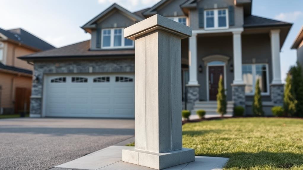 Concrete Pillars in Thornhill, Ontario