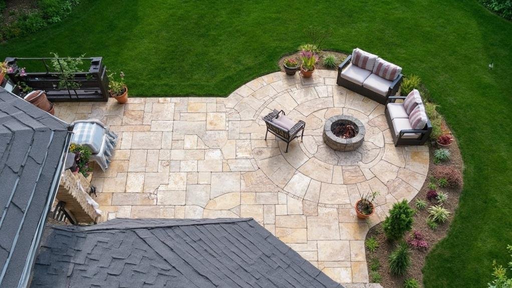 Stamped Concrete Patio in Thornhill, Ontario